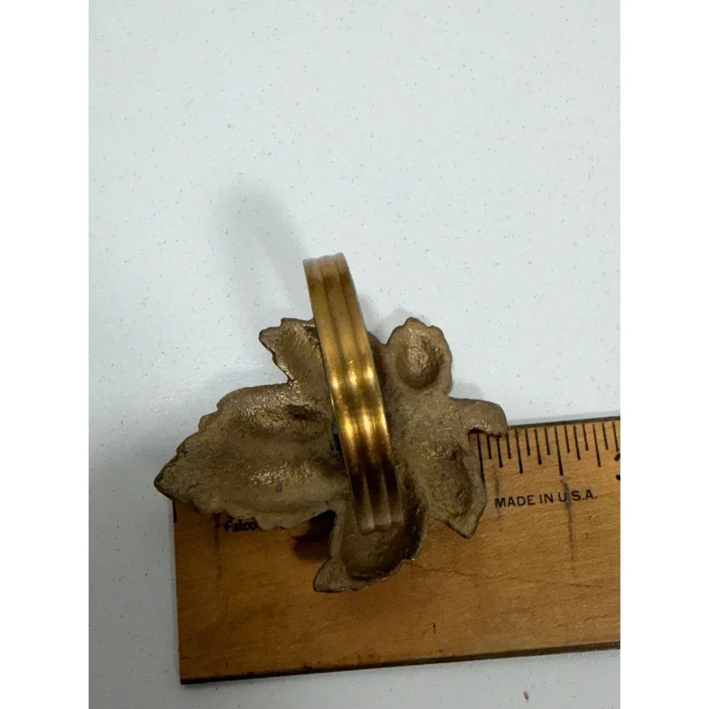 Maple Leaf Napkin Rings Set of 12 Autumn Fall Thanksgiving Decor gold‎ color